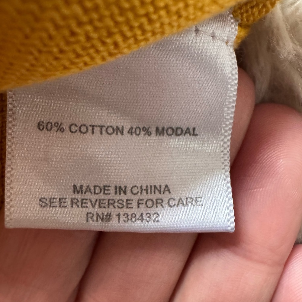 Mod Cloth Mustard Yellow Sweater with Llama Design - Picture 3 of 4